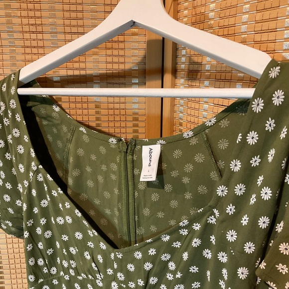 Abound Olive Daisy Skater Dress - Picture 3 of 5